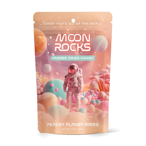 Moon Rocks Freeze Dried Candy - Peachy Planet Rings