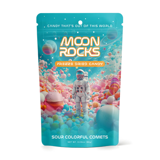 Moon Rocks Freeze Dried Candy- Sour Colorful Comets