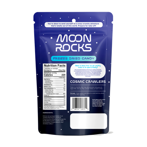 Moon Rocks Freeze Dried Candy- Cosmic Crawlers