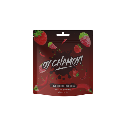 Oy Chamoy! Sour Strawberry Bites